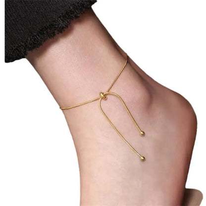 Vintage Thin Adjustable Chain Anklet Bracelet