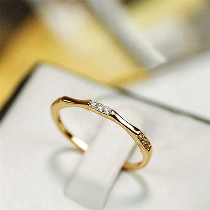 Minimalist Thin Band Versatile Ring